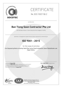 Cert- Ban Tiong Soon Contractor Pte Ltd QMS ISO 9001 2015_SAC-2